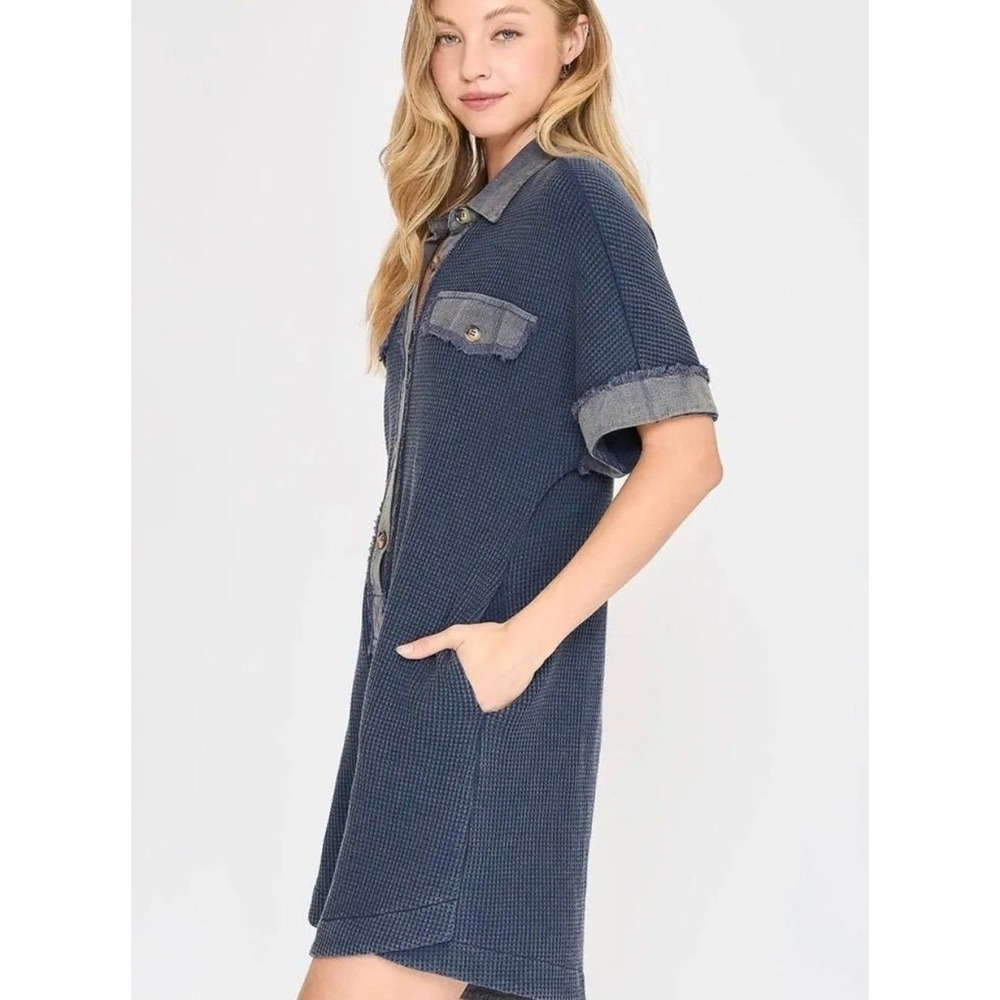 NWT Umgee Navy Romper Medium